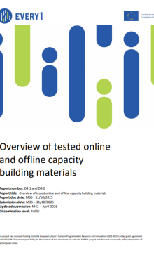 Cover of Overview of tested online and offline materials