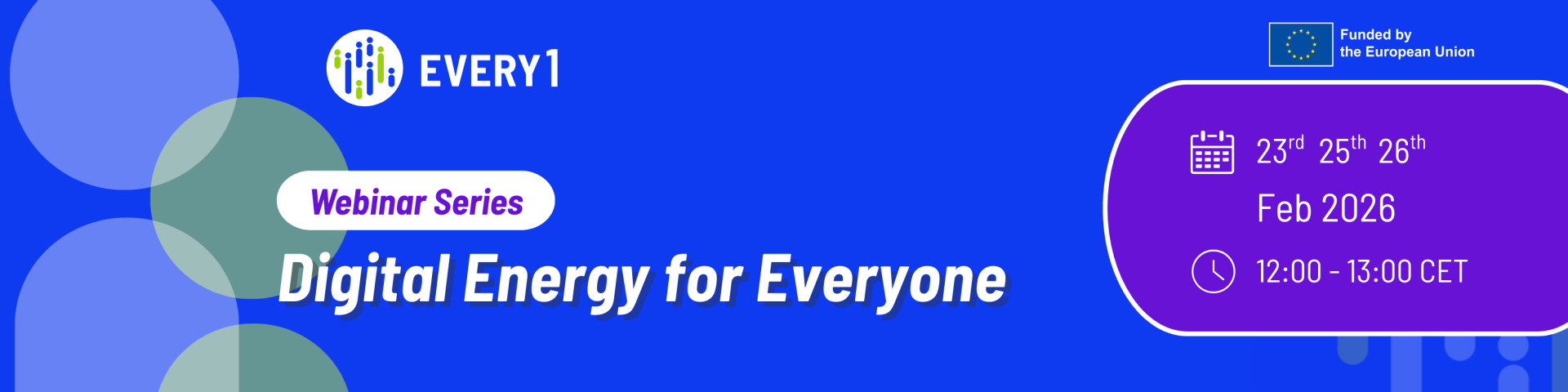 banner with title of webinar series